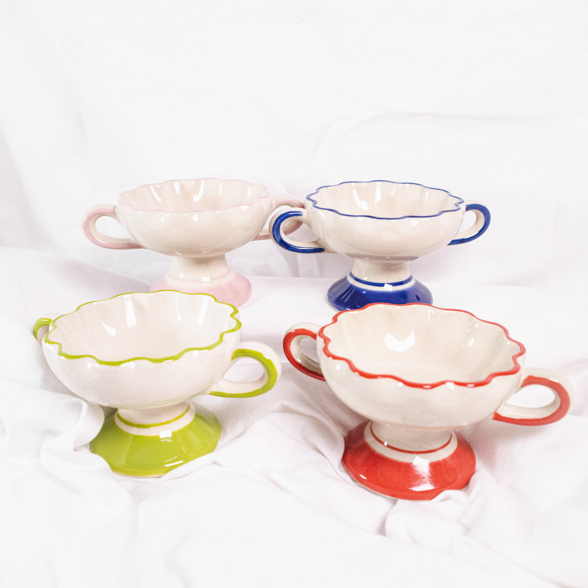 Scalloped Footed Bowl