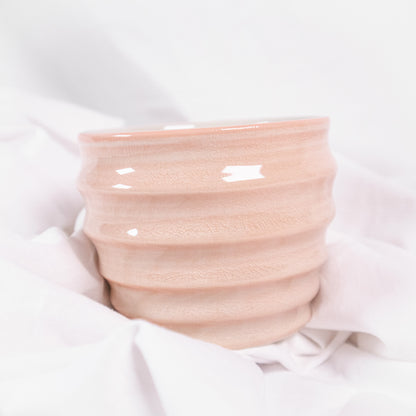 Ribbed Stoneware Container