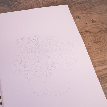 Bouquets Watercolor Workbook