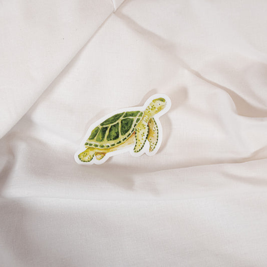 Watercolor Turtle Vinyl Sticker
