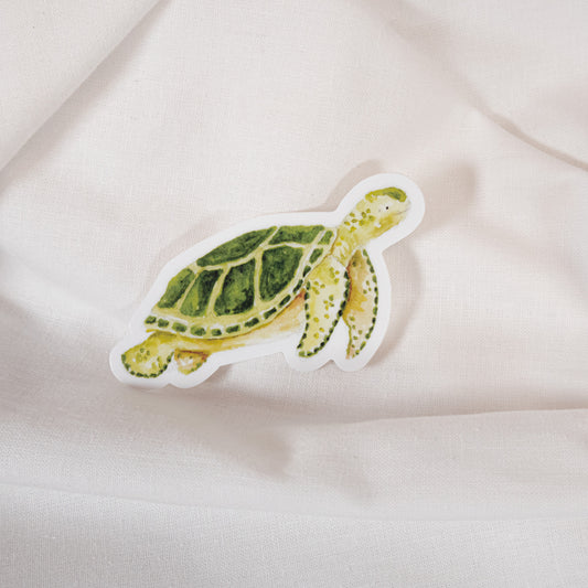 Watercolor Turtle Vinyl Sticker